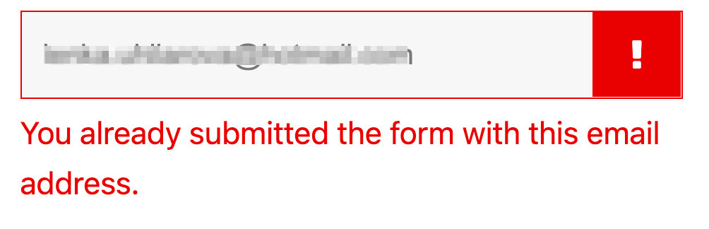 unique field email