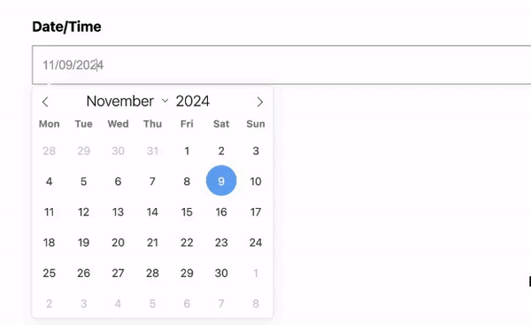 date time picker field wordpress