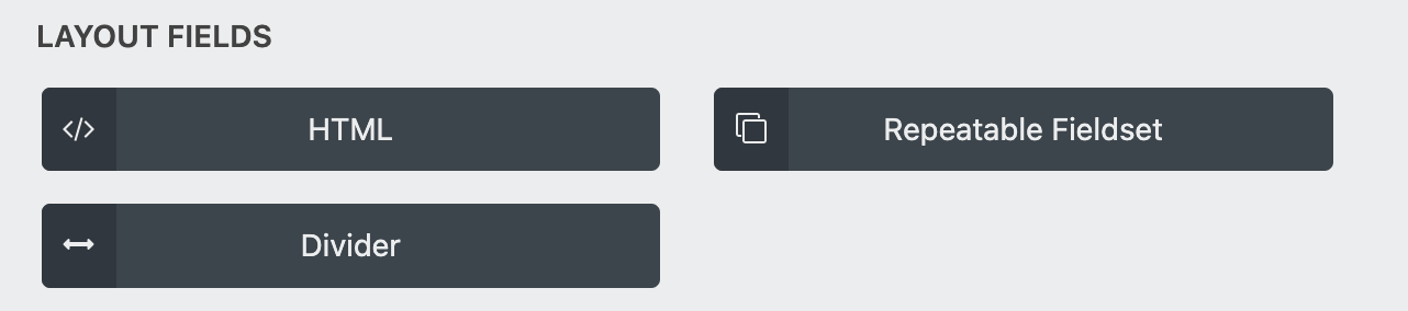 layout fields